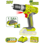 TALADRO PERCUTOR 2000RPM 20V BL 52NM DTCP5282-4 DYLLU