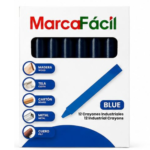 CRAYON INDUSTRIAL AZUL ESTUCHE X12U MARCAFACIL