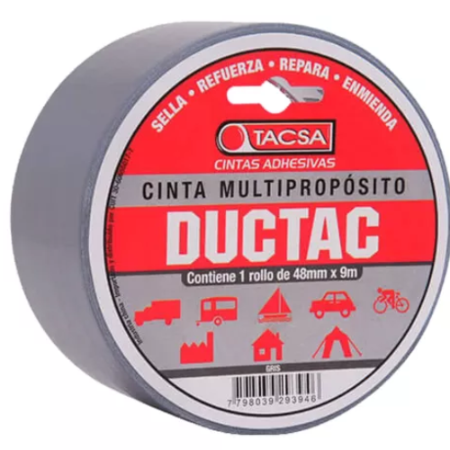 10_53 CINTA DUCTAC/DUCTAPE GRIS 48MMX9XX0.26 TACSA - Imagen 1