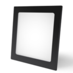 PANEL LED EMBUTIR NEGRO CUAD CALIDO 18W 3000K TACOMA