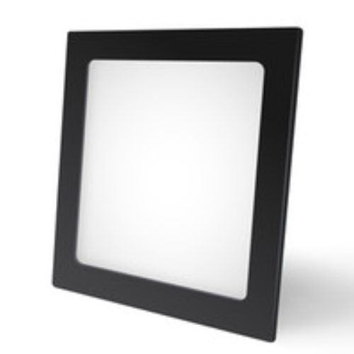10_55 PANEL LED EMBUTIR NEGRO CUAD FRIO 18W 6000K TACOMA - Imagen 1