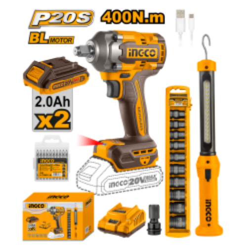115_7 LLAVE DE IMPACTO 20V + BAT, CARG Y LINTERNA COSLI23048-4 ING - Imagen 1