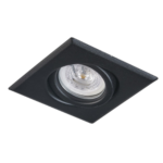 SPOT COMPLETO FACECLIP CUADRADO NEGRO C/GU10 TRF00204 TREFI