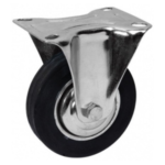 RUEDA DE GOMA LLANTA CHAPA FIJA 5" 100KG GLOSS