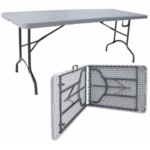 MESA PLEGABLE 1.52MTS BLANCA
