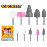 JUEGO DE 10 PIEDRAS AMOLADORA RECTA Y MINITORN AKB1001 INGCO