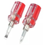 DESTORNILLADOR DOBLE PUNTA MINI TRANSPARENTE