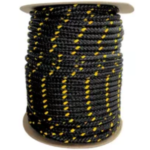 SOGA TRENZADA MULTIFIL NEGRA 4MM X 200MTS (1.9KG APROX)