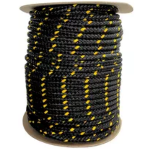 16_40 SOGA TRENZADA MULTIFIL NEGRA 8MM X 100MTS (3KG APROX) - Imagen 1