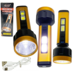 LINTERNA 1 LED + TIRA COB RECARGABLE TJ-668B
