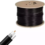 CABLE RG6 BOBINA X 305MTS NEGRO C/PORTANTE