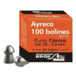 BALINES PUNTA CONICA DE AIRE COMPRIMIDO CAL4.5 BROGAS