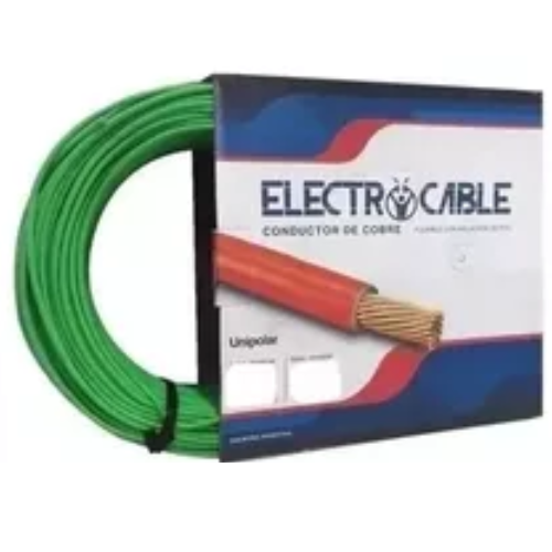 1_174 CABLE UNIPOLAR 2.5MM X100MTS VERDE/AMA ELECTROMAC - Imagen 1