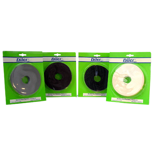 1_25 BURLETE AUTOADHESIVO T/EUROPEO 10X5X5MTS BLANCO BAEB DILER - Imagen 1