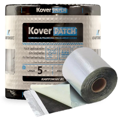 1_68 MEMBRANA AUTOADHESIVA C/ALUM 0.15X10MTS KARTONSEC - Imagen 1