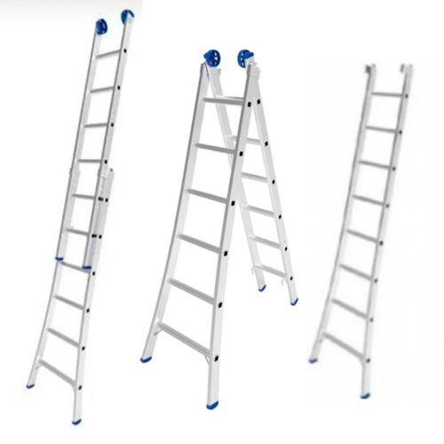 22_13 ESCALERA TRIPLE FUNCION ALUMINIO 2X12 ESC GLOSS - Imagen 1