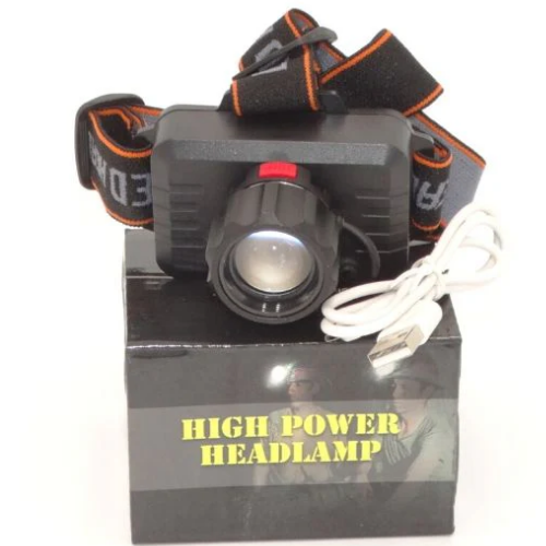 23_15 LINTERNA MINERA RECARGABLE 1806 HIGH POWER HEADLAMP 1LED ZOM - Imagen 1