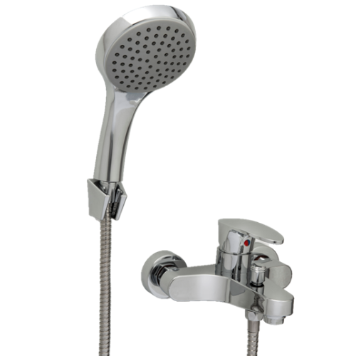 23_37 MONOCOMANDO DUCHA DOHA CROMADA ABS C/TRANSF 7170 MOZART - Imagen 1