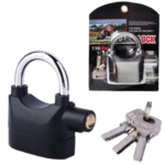 CANDADO C/ALARMA NEGRO GRANDE