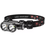 LINTERNA MINERA RECARGABLE FJ130 HIGH POWER HEADLAMP 2 LED
