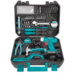 KIT TALADRO 12V + CAJA CON 128 ACC THKTHP11282 TOTAL