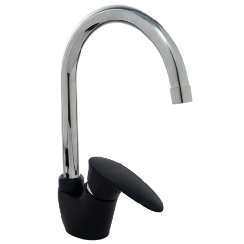 25_37 MONOCOMANDO MESADA DOHA SISNE ABS NEGRA 7495 MOZART - Imagen 1