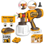 PISTOLA PARA PINTAR 0.80L/MIN 20V CON BATERIA + CARGADOR CSGLI20042-4 INGCO