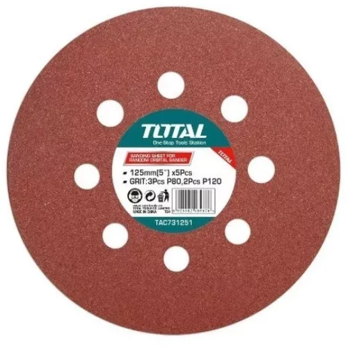 27_18 LIJA CIRCULAR 150MM X5U TAC731501 TOTAL - Imagen 1