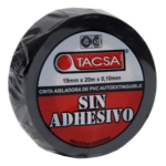 CINTA AISLADORA S/ADHESIVO 20MTS NEGRA TACSA