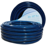 MANGUERA TRENZADA MALLADA AZUL 3/4X25MTS POLY