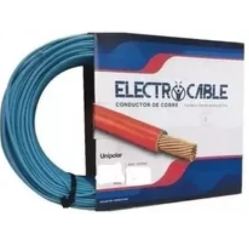 2_147 CABLE UNIPOLAR 2.5MM X100MTS CELESTE ELECTROMAC - Imagen 1