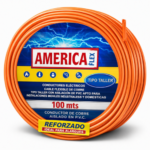 CABLE TIPO TALLER 2X2.5MM X100MTS NARANJA PROMO AMERICA
