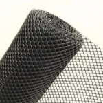 TEJIDO PLASTICO CERRAMIENTO ROMB 15X15 1X25MTS NEGRO