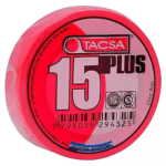 CINTA AISLADORA ROJA TACSA 15PLUS 19MMX10MTSX0.15MM