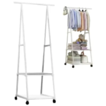 PERCHERO C/ESTANTES PLEGABLE TRIANGULO RM18 55X42X160CM