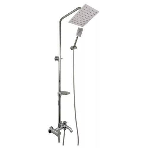 32_39 COLUMNA DE DUCHA 7 PIEZAS ZINC Y ACERO INOX 2043 - Imagen 1