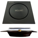 REGILLA 15X15CM PRESS NEGRA ACERO INOX 8469 MOZART