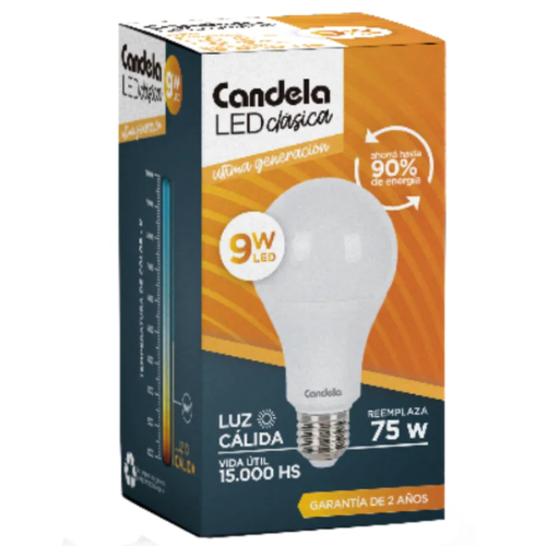 36_1 LAMPARA LED 15W LUZ CALIDA CANDELA - Imagen 1