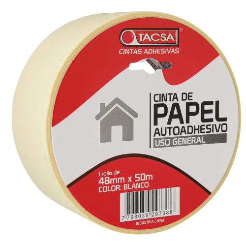 36_10 CINTA DE ENMASCARAR 48MMX50MTS TACSA - Imagen 1
