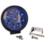 FARO 9 LED REDONDO AZUL MX1735B