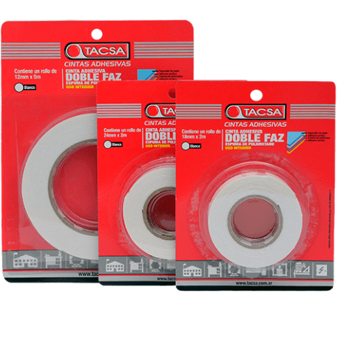 39_8 CINTA DOBLE FAZ 24MMX2MX1.80MM TACSA - Imagen 1