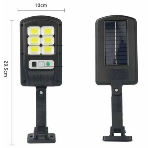 3_123 REFLECTOR SOLAR MEDIANO BK8186 6LEDS C/SENSOR - Imagen 1