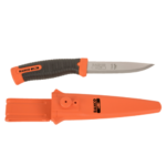 CUCHILLO M/GOMA NEGRO CON VAINA HOJA ACERO INOX BAHCO