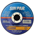 DISCO ABRASIVO DE DESBASTE 115X6X22.2 SINPAR