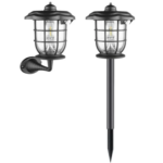 FAROL SOLAR CON ESTACA Y SOP DE PARED RM1805 CL
