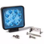 FARO 9 LED CUADRADO AZUL MX1736B