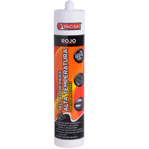 43_8 SELLADOR ALTA TEMPERATURA 280ML ROJO TACSA - Imagen 1