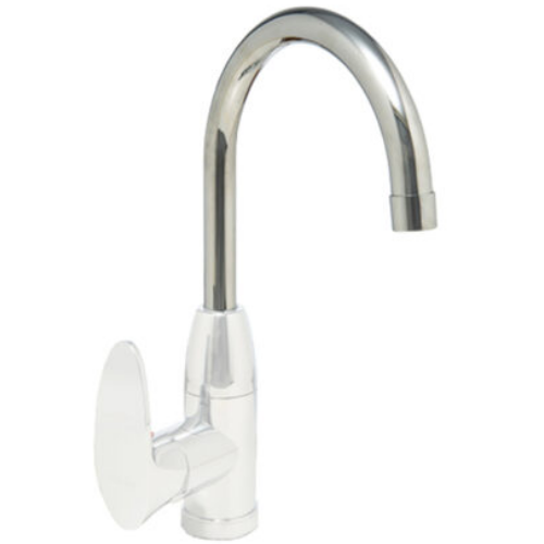 45_17 MONOCOMANDO MESADA DOHA 9373 BLANCA ABS PICO J GRUESO MOZART - Imagen 1