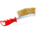 CEPILLO CURVO MANGO ROJO