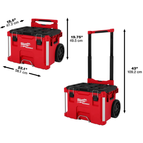 46_20 CAJA DE HERRAMIENTAS C/RUEDAS PACKOUT MILWAUKEE - Imagen 1